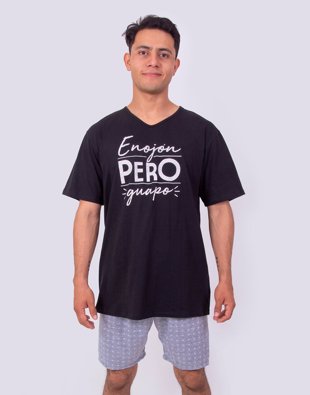 JHB0183 - pijama hombre bermuda ENOJÓN PERO GUAPO