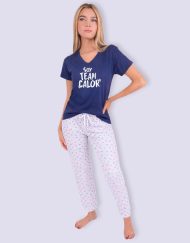 JML0251 - pijama mujer pantalón SOY TEAM CALOR