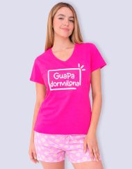 Jms0350 - pijama mujer short GUAPA DORMILONA