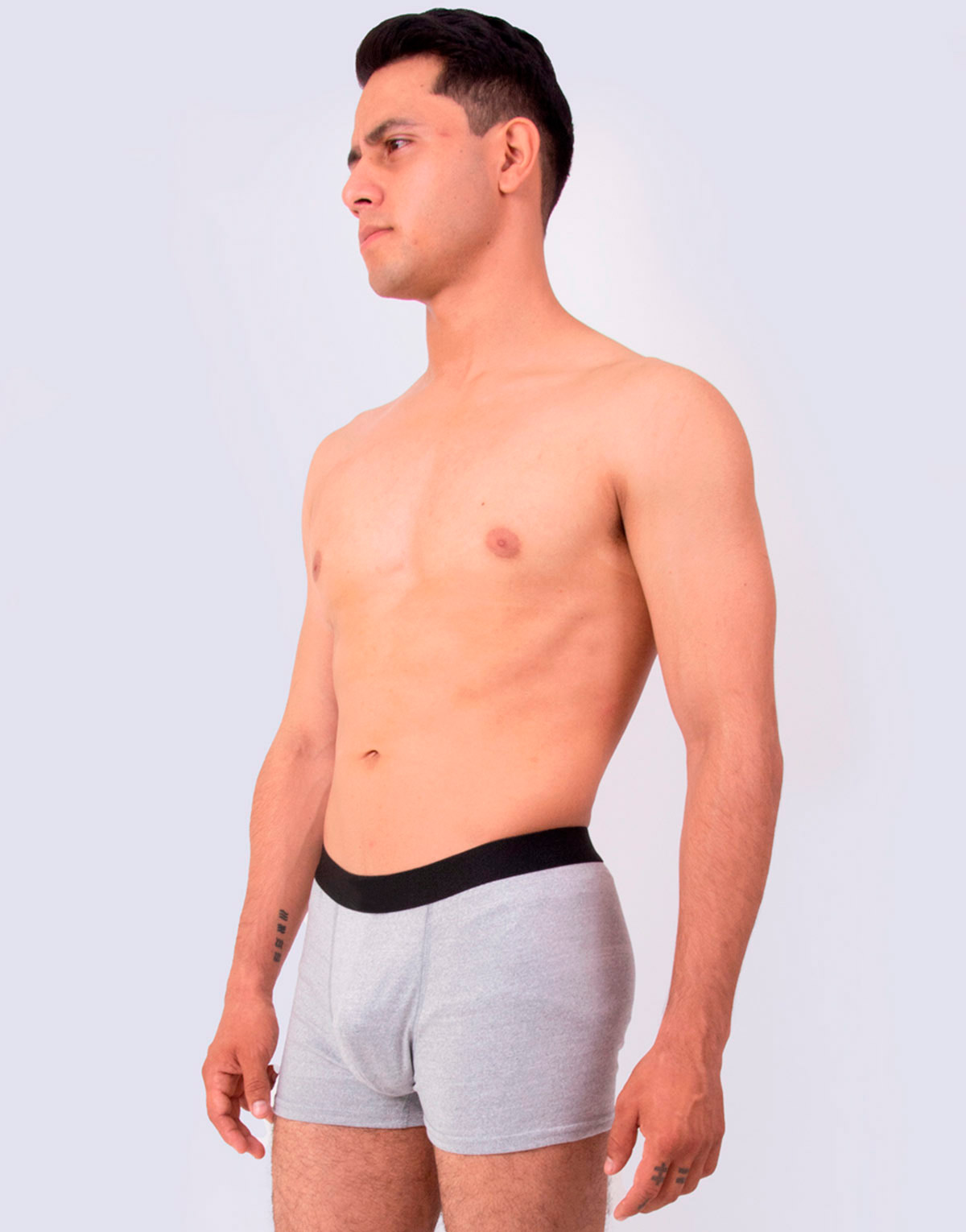 MBB0004 - Ropa interior hombre boxer ajustado brush Gris - Imagen 2