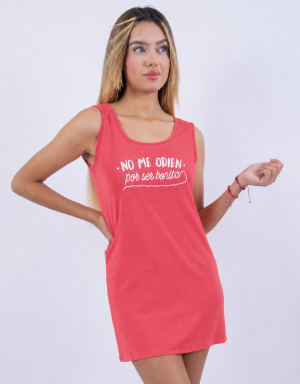 CMS0054 - camisón sin manga NO ME ODIEN POR SER BONITA