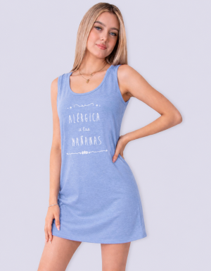 CMS0057 - camisón sin manga ALÉRGICA A LAS MAÑANAS