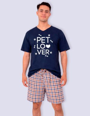 JHB0188 - pijama hombre bermuda PET LOVER