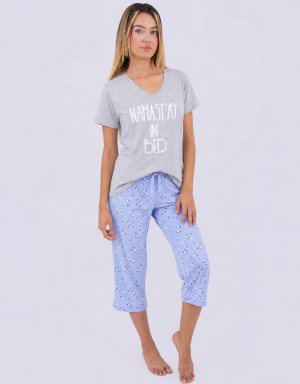 JMC0258 - pijama mujer capri NAMAST'AY IN BED